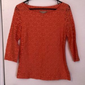 Peach colored blouse